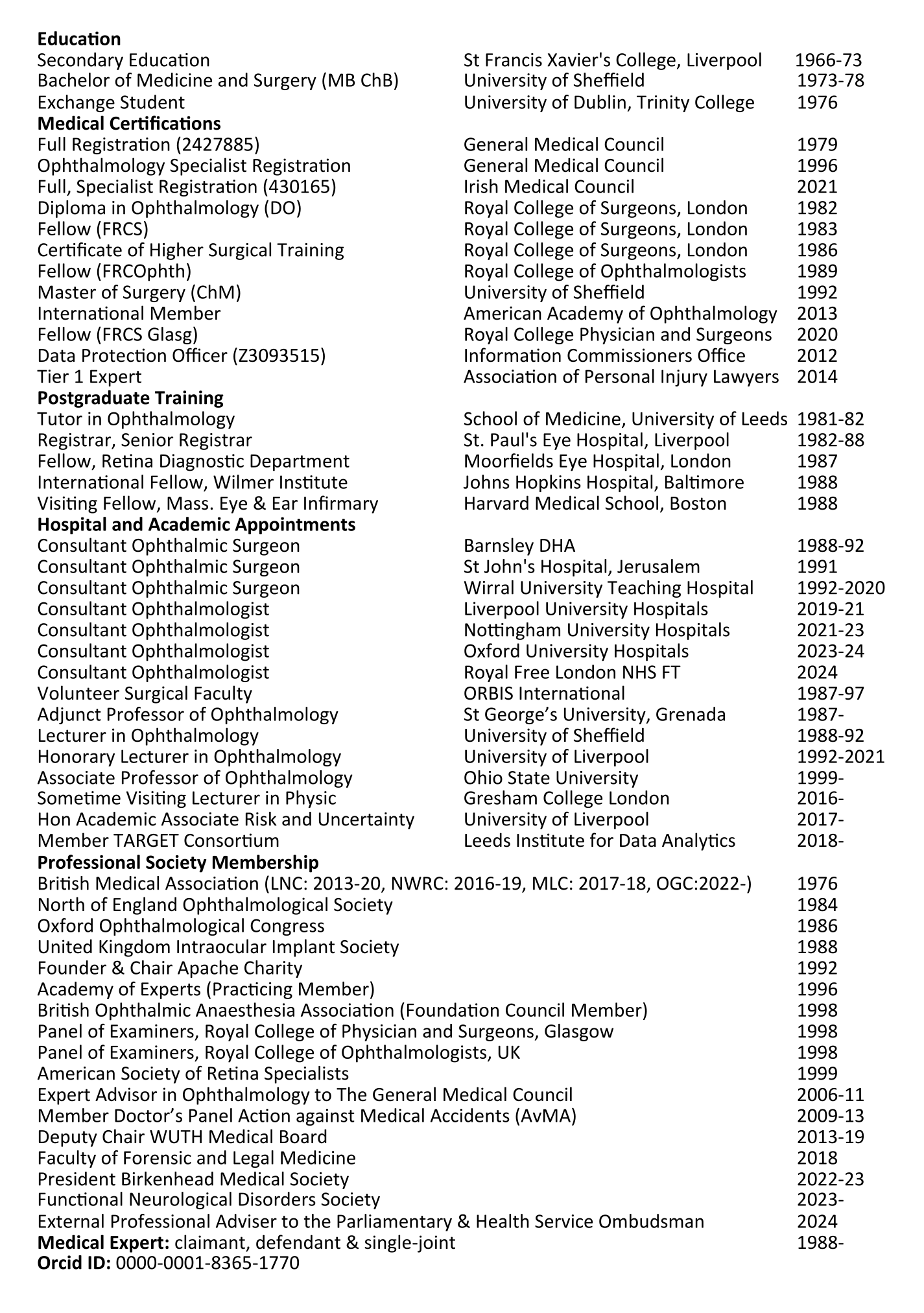 Louis Clearkin CV